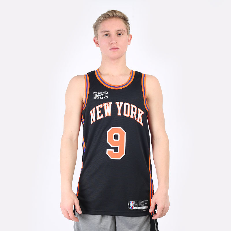 мужская черная майка Nike New York Knicks City Edition NBA Jersey DB4038-010 - цена, описание, фото 3